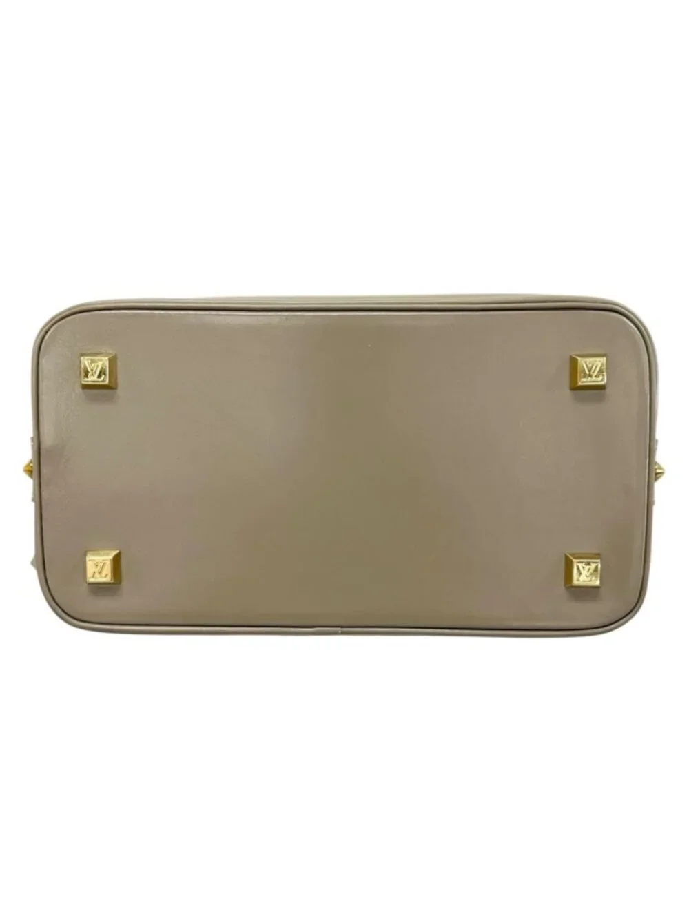 Louis Vuitton Lockit PM Handbag Leather Gray Suhali